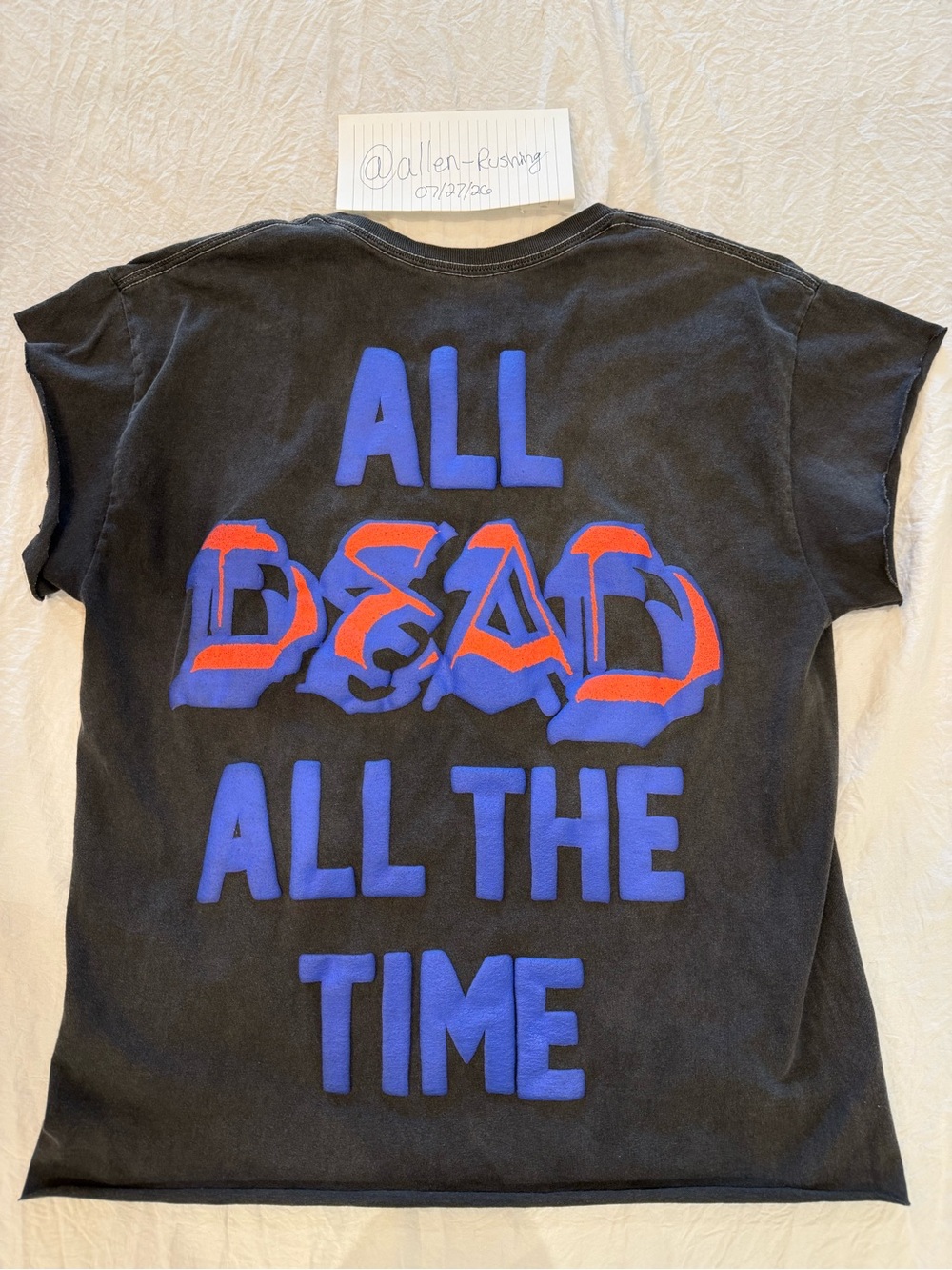 Black "All Dead All The Time" Graphic Tee